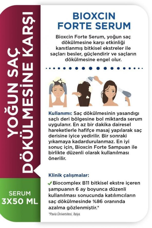 Bioxcin Forte Saç Serumu 3x50 ml - 4