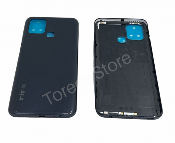 Kadrioğlu Infinix Hot 10T Arka Pil Kapağı Siyah X689C X689B - 1