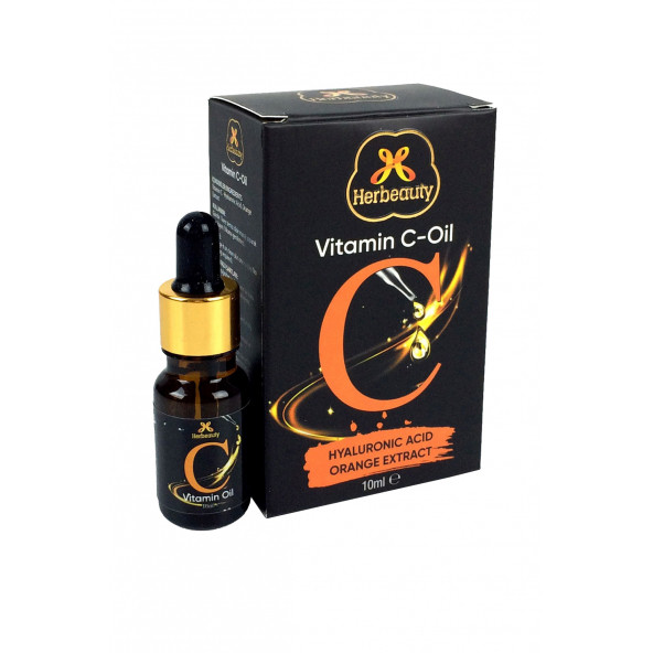 Herbeauy Vitamin C - Oil 10 ml Hyalüronik Asit Portakal Ekstraktlı C Vitamini Yağı