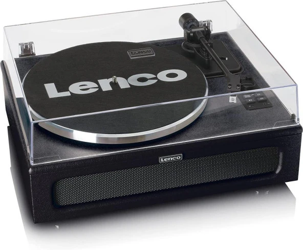 Lenco LS-430BK 4 DAHİLİ HOPARLÖRLÜ BLUETOOTHLU PİKAP PLAK ÇALAR SİYAH - 4