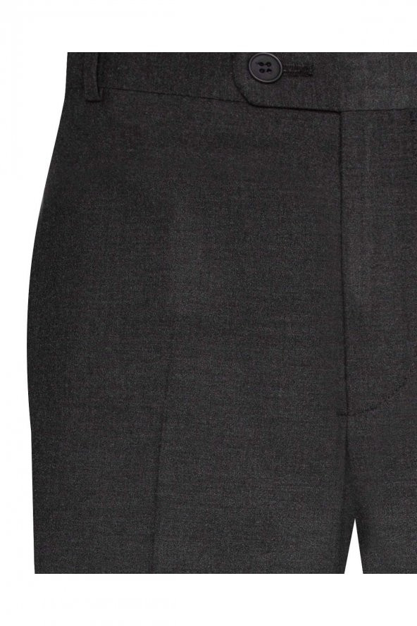 Erkek Rahat Kalıp Koyu Gri Erkek Pantolon - 2