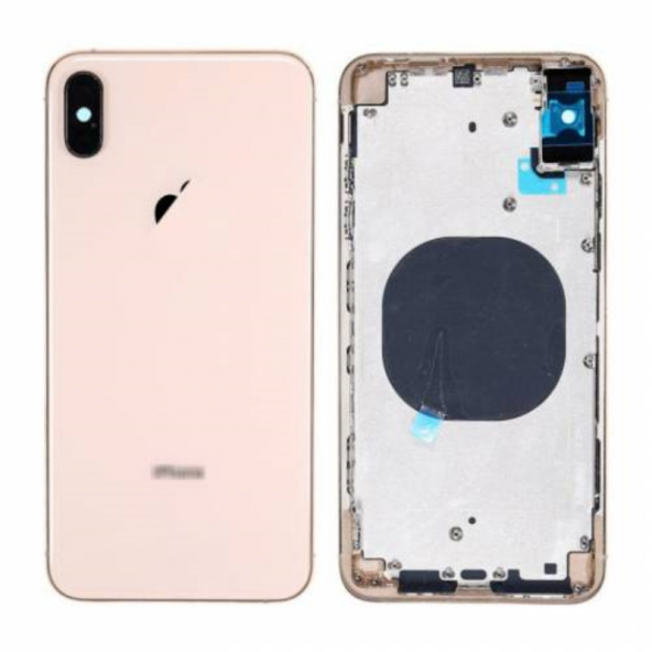 Kadrioğlu İPhone XS Max Kasa Kapak Gold - 1