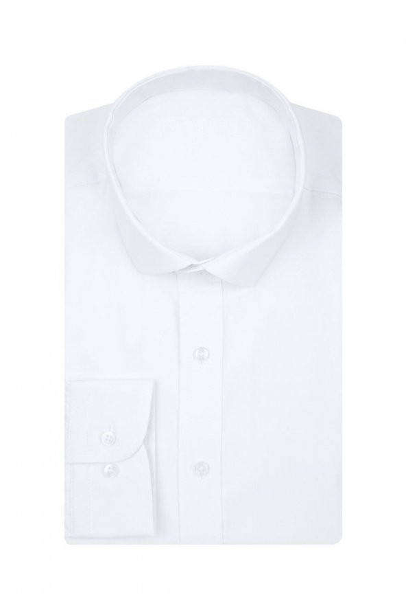 Slim Fit Beyaz Erkek Gömlek