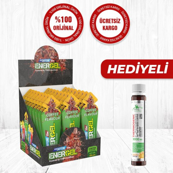 Torq ENERGEL Caffeine Enerji ve Performans Jeli 40 Gr 24 Adet - 1
