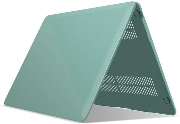 Apple 13" Macbook Air M2 A2681 Yeşil Kılıf Koruyucu Kapak CMAT-136GR
