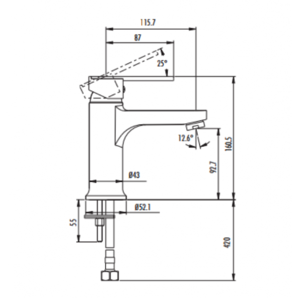 Creavit VG1840 Vega Lavabo Armatürü - 2