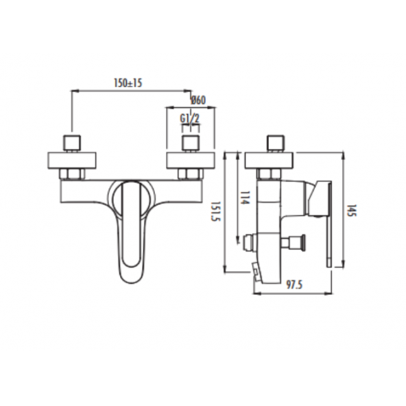 Creavit VG2840 Vega Banyo Armatürü - 2
