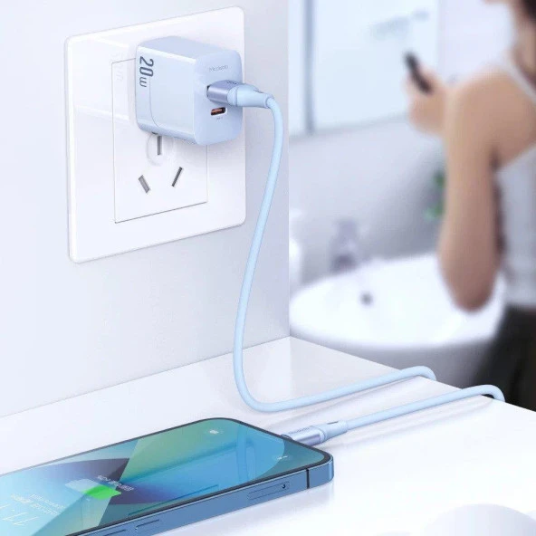 Mcdodo CA-1834 36W Usb İphone Hızlı Data-Şarj Kablo 1.2m-Mavi - Resim 5