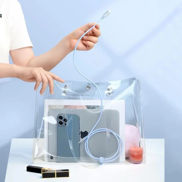 Mcdodo CA-1834 36W Usb İphone Hızlı Data-Şarj Kablo 1.2m-Mavi - Resim 2