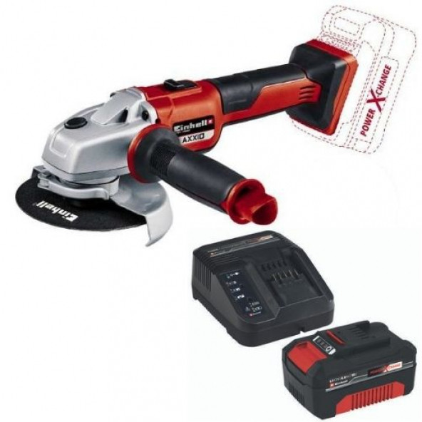 Einhell Axxio 125mm 1x4.0ah Kömürsüz Akülü Avuç Taşlama