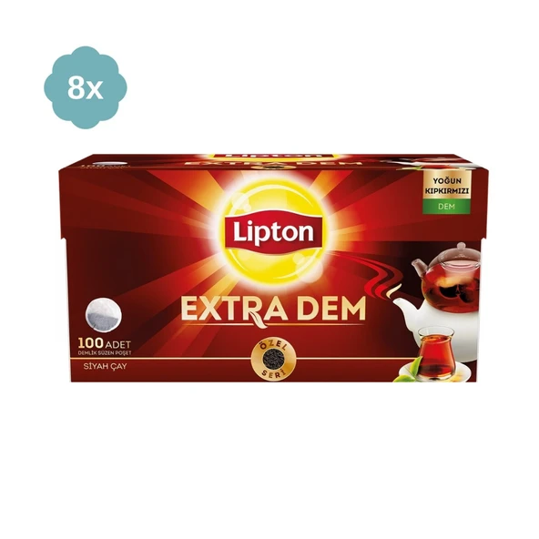 Lipton Extra Dem 3.2 gr 100lü Demlik Poşet Çay - 5