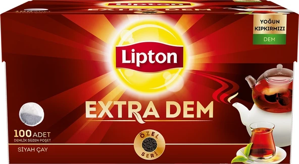 Lipton Extra Dem 100 Adet 3lü Paket Demlik Poşet Çay - 2