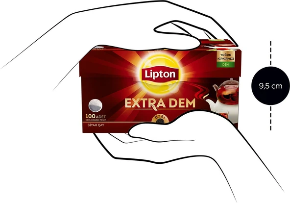 Lipton Extra Dem 100 Adet 3lü Paket Demlik Poşet Çay - 6