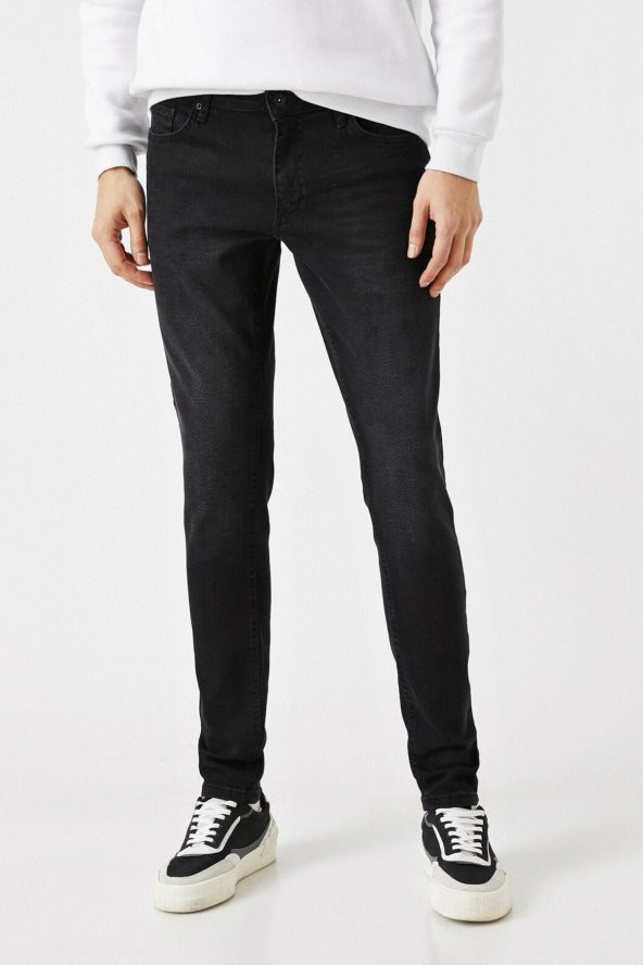 Erkek Siyah Jeans 1YAM43059MD - 3