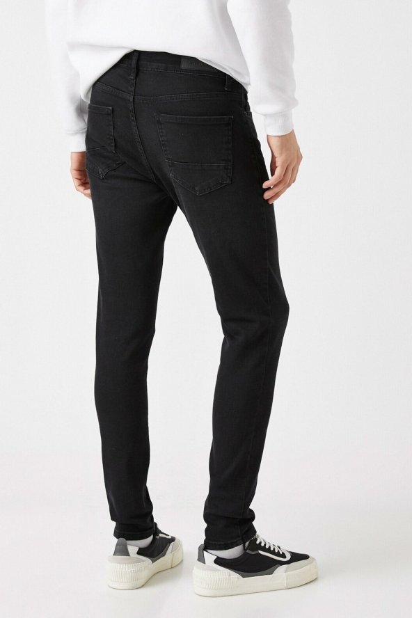 Erkek Siyah Jeans 1YAM43059MD - 4