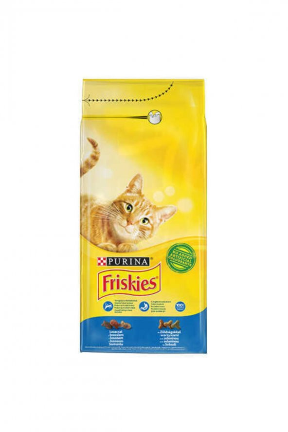 Friskies Somonlu Ve Sebzeli Yetişkin Kedi Maması-1.7 Kg - 1