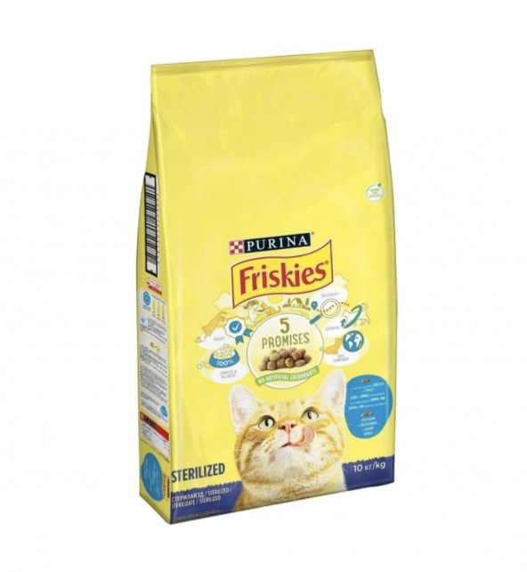 Friskies Sterilised Somonlu Kısırlaştırılmış Kedi Maması 10 Kg - 1