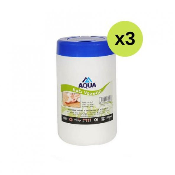 Aqua Katı Vazelin 1 Kg x 3 Adet