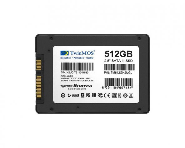 TWINMOS 512GB 2.5" SATA3 SSD 580Mb-550Mb/s GREY TM512GH2UGL - 4