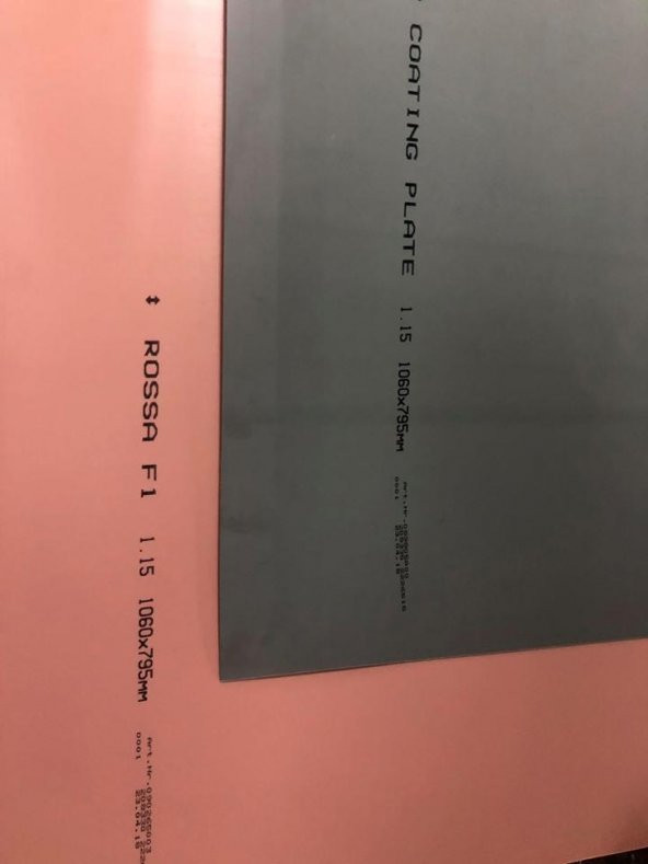 1060x795mmx1.15mm 2 Adet Vernikli Transfer Plaka Varnishing Plate - Resim 3