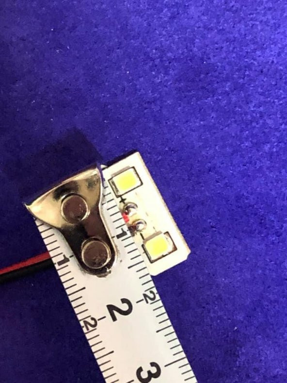 Hazır Kablolu 15-16-17-18-19-20 Volt İkili Beyaz Led - 4