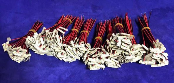 Hazır Kablolu 15-16-17-18-19-20 Volt İkili Beyaz Led - 8