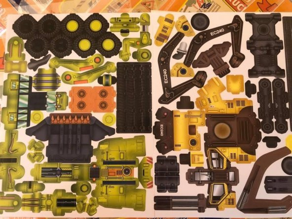 Excavator İş Makinesi 66 Parça 3D Puzzle - Truck Serisi Magic Puzzle - 7