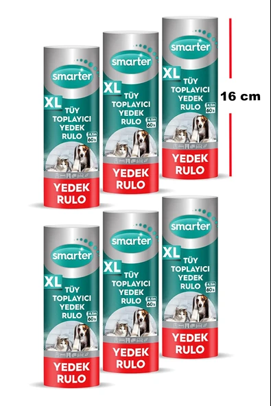 SMARTER XL TÜY TOPLAYICI YEDEK RULO 6 LI