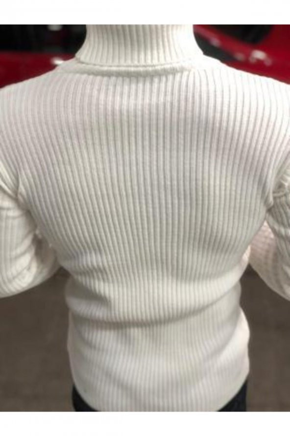 Boğazlı Slim Fit Triko Kazak - 2