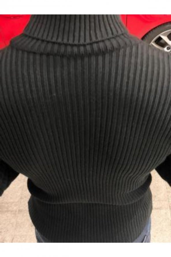 Boğazlı Slim Fit Triko Kazak - 6