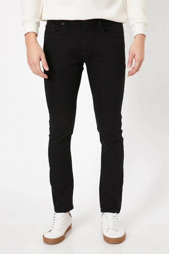 Erkek Jean Pantolon Siyah - Resim 3