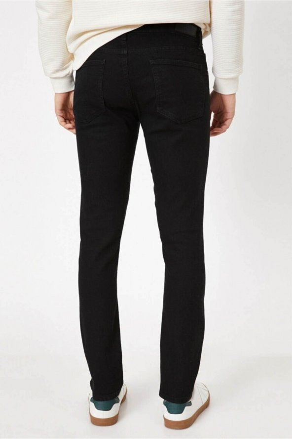Erkek Jean Pantolon Siyah - Resim 4