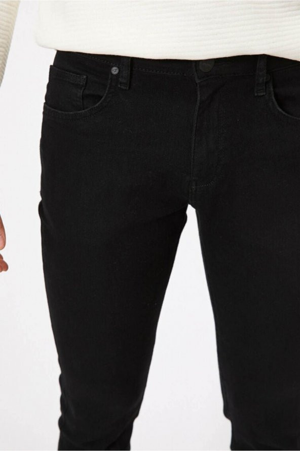 Erkek Jean Pantolon Siyah - Resim 5