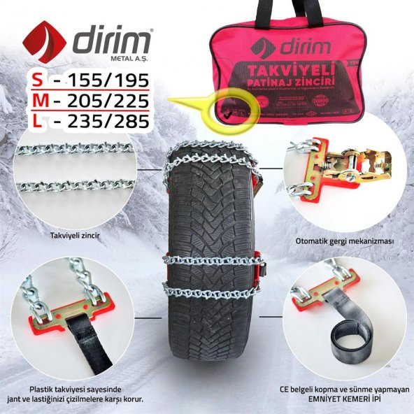 SERMATİK PRATİK KAR ZİNCİRİ MEDİUM 205/225 - 3