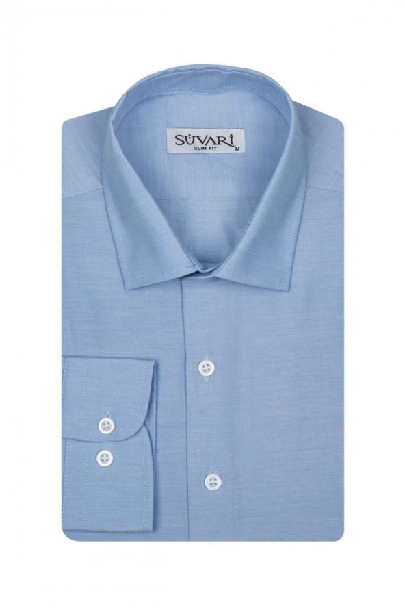 Slim Fit Erkek Gömlek - Resim 2