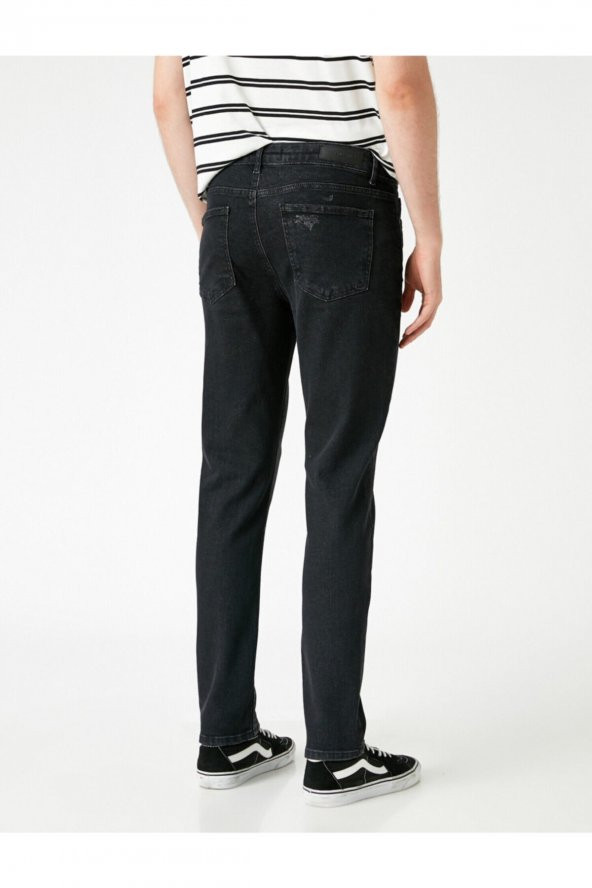 Slim Fit Kot Pantolon - Brad Jean - 4