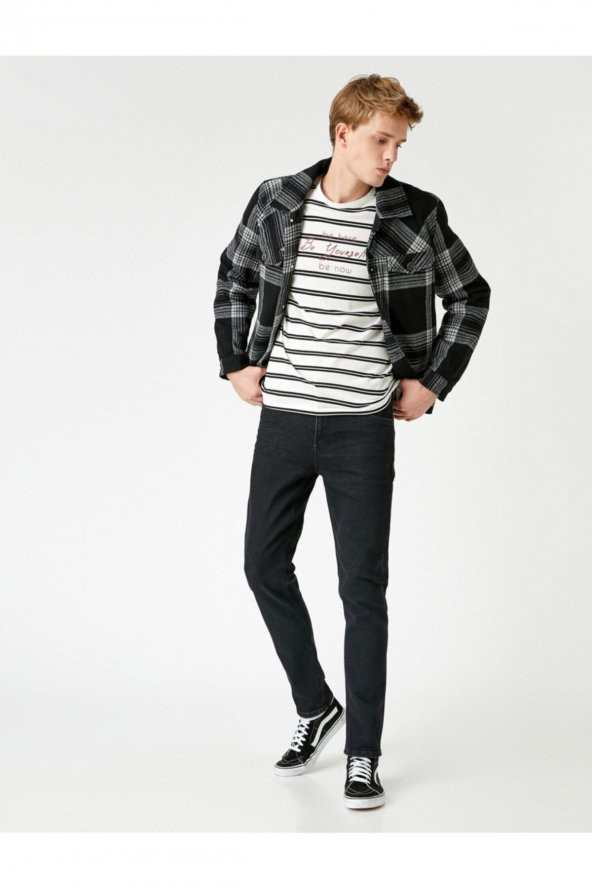 Slim Fit Kot Pantolon - Brad Jean - 7