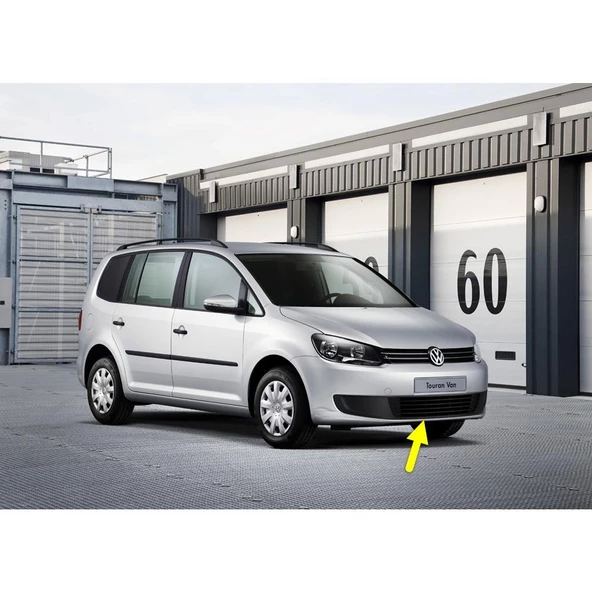 VW Touran 2011-2015 Ön Tampon Alt Orta Izgara Kromsuz Tip 1T0853677C