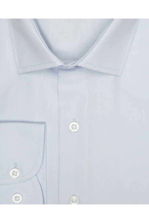 Slim Fit Beyaz Erkek Gömlek - 2
