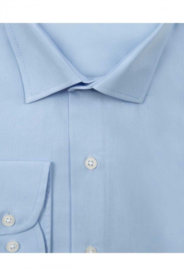 Slim Fit Beyaz Erkek Gömlek - 4
