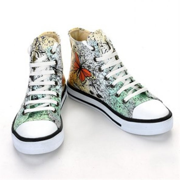 7114 Kelebekli Kaydırmaz Taban Sneakers