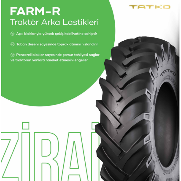 Tatko 18.4/15-30 8PR FARM-R TT Traktör Arka Lastiği