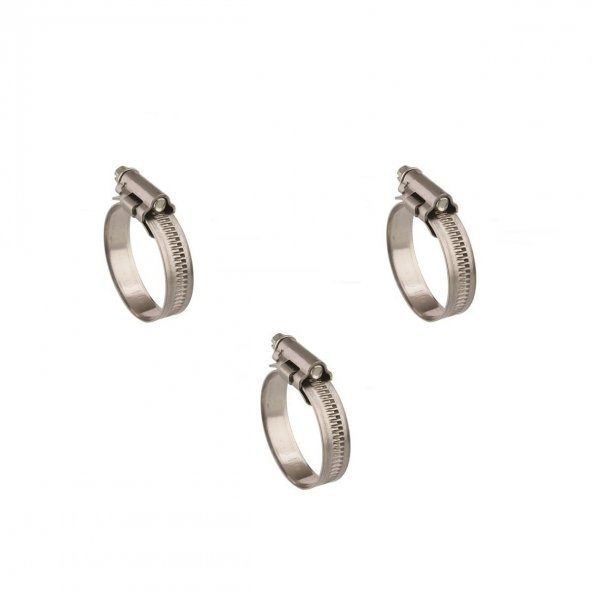 Mikalor 3 Adet W2 Hortum Kelepçesi 8-16 mm 430 Klt. Paslanmaz