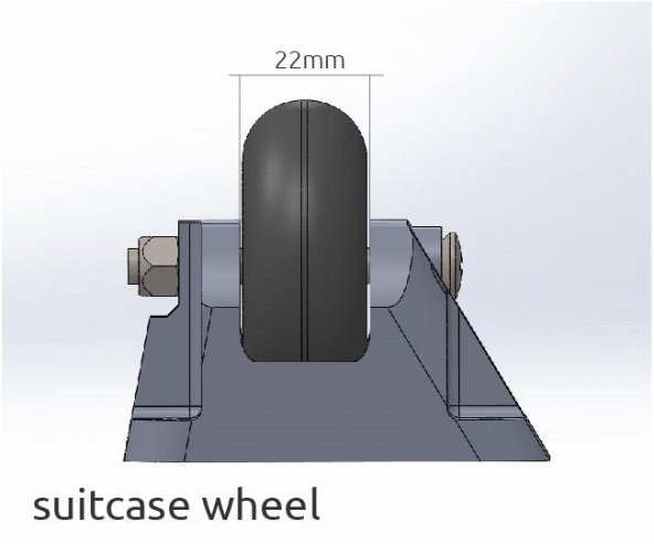 Bavul Tekerleği Plastik Aparat - Resim 2