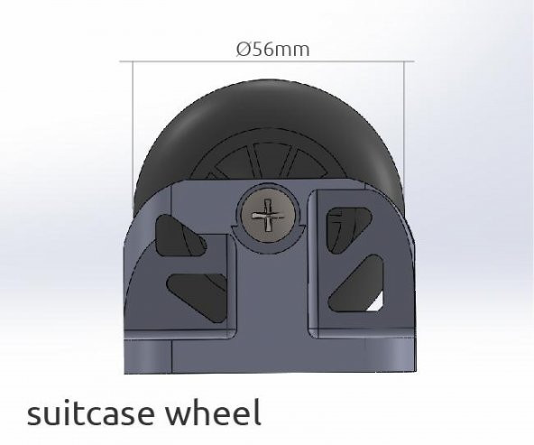 Bavul Tekerleği Plastik Aparat - Resim 3