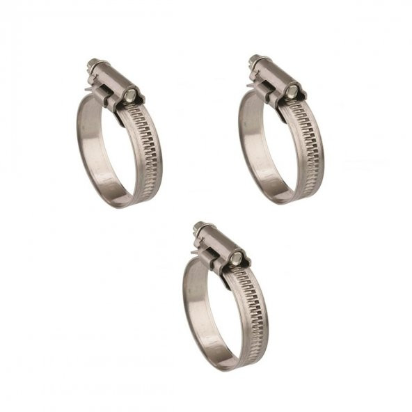Mikalor 3 Adet W4 Hortum Kelepçesi 16-27 mm 304 Klt.Paslanmaz