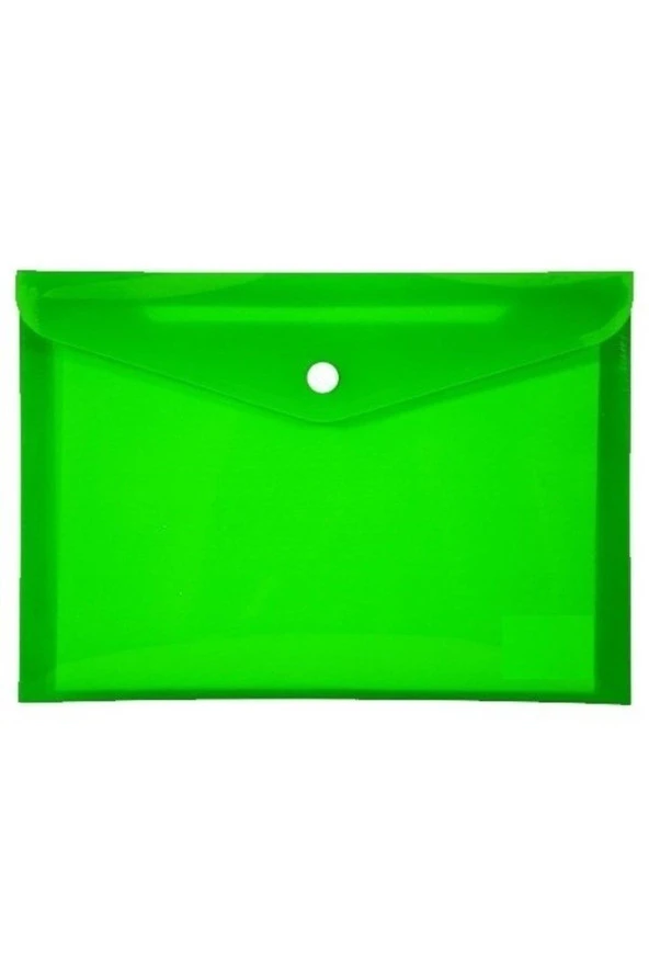 Bafix Çıtçıtlı Zarf Dosya A-4 Yeşil Çıtçıtlı Dosya (12 Li Paket)