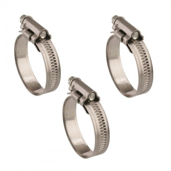 Mikalor 3 Adet W4 Hortum Kelepçesi 25-40 mm 304 Klt. Paslanmaz
