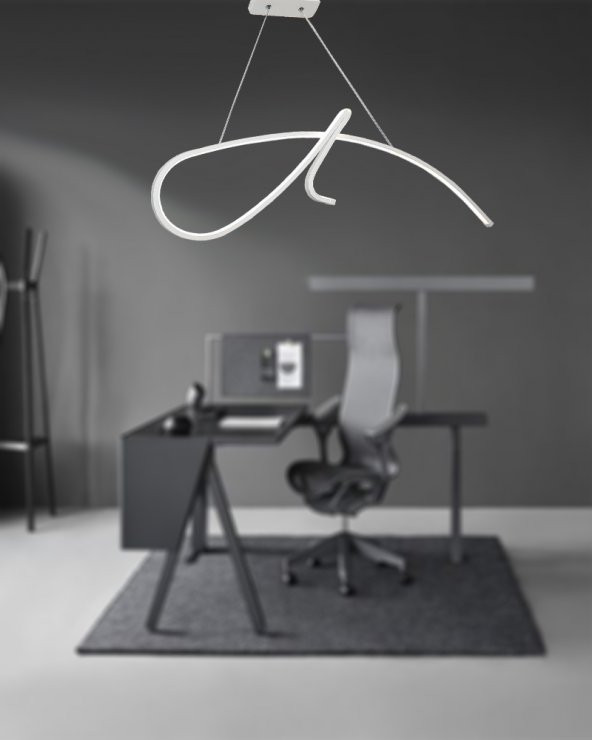 TT Aydınlatma TT018-BY  İmza Modeli Mat Beyaz Led Avize - 2