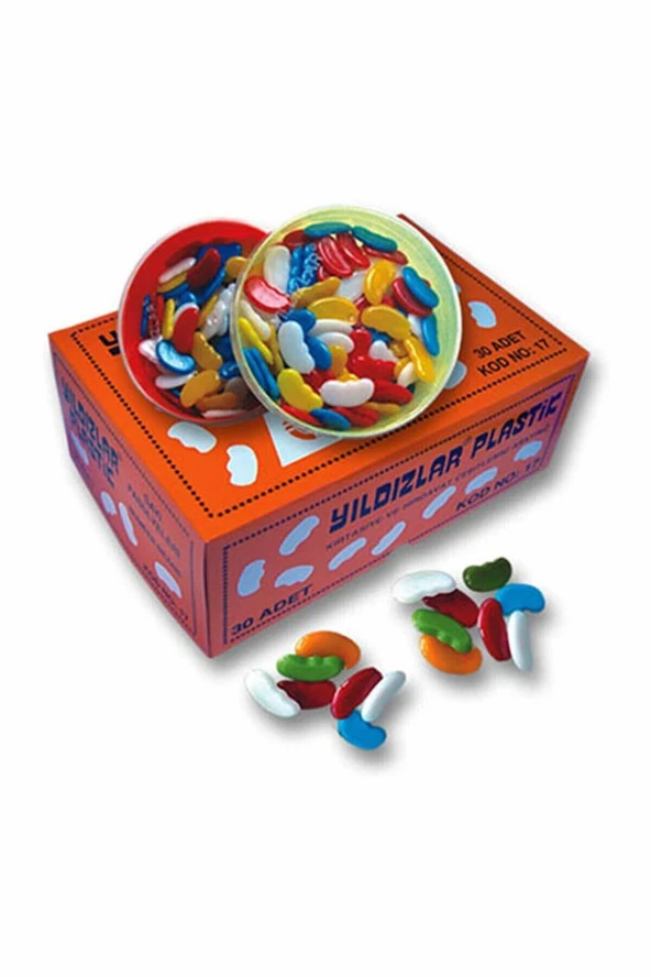 Yıldızlar Sayı Fasulyesi Plastik Kutuda (30 Lu Paket)